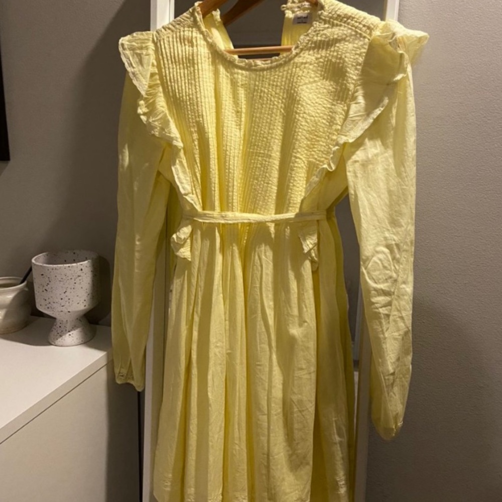 SOLD La Boheme, Wilfred Yellow Babydoll Dress - Picture 1 of 2